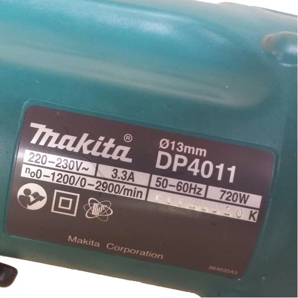 Makita DP4011 - Masina de gaurit fara percutie, 720 W, mandrina rapida,